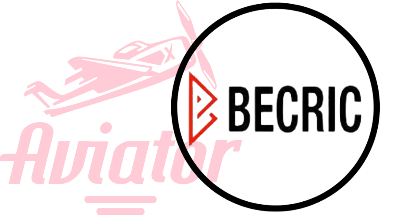 The logo for bercic and aviator game are shown in a circle
