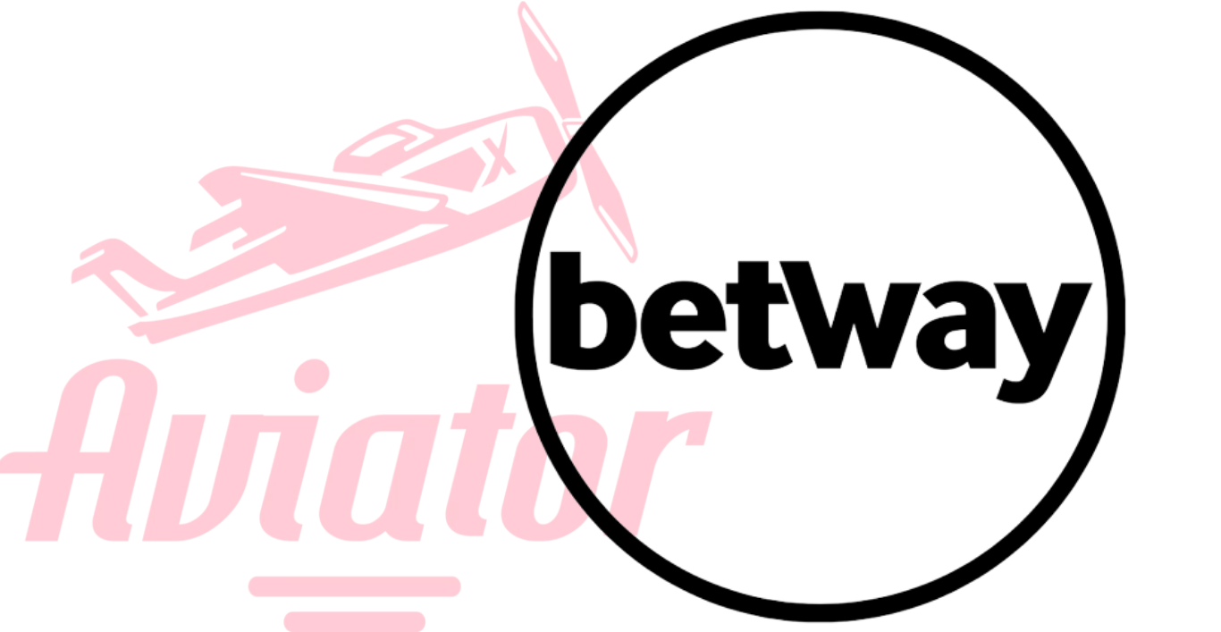 a rounded logo of betway and aviator game next to it