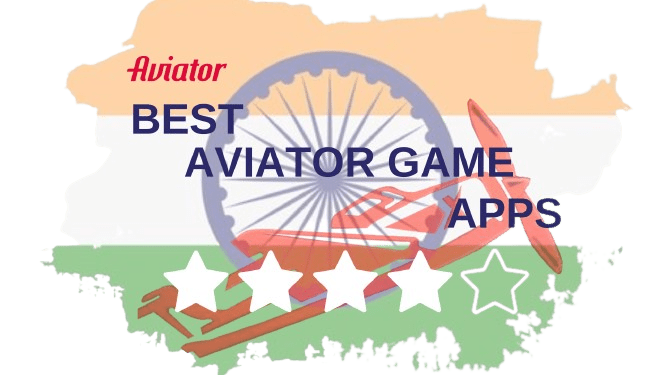 A map of India with the words best Aviator game apps