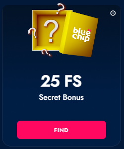 A yellow secret box with pink button and bonus text