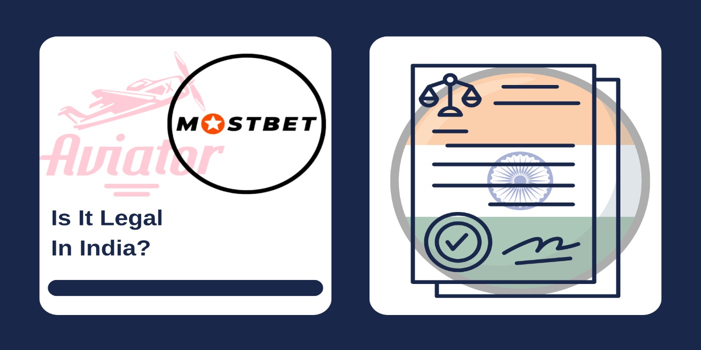 First picture showing Aviator and Mostbet logos, and second - legal documents with Indian flag