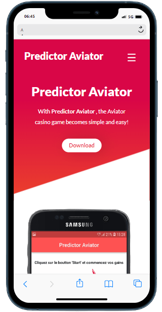 a cell phone with a aviator predictor apk app opened