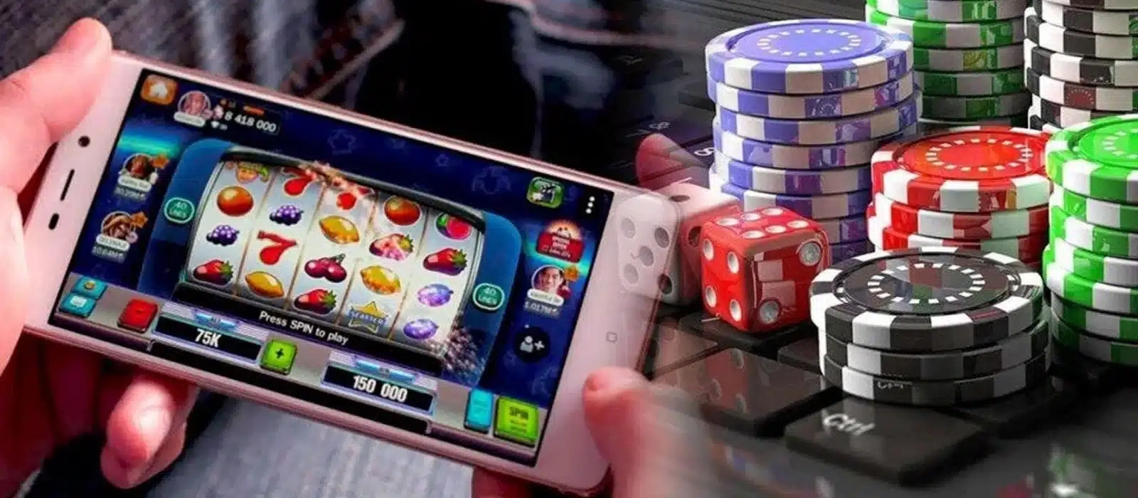 Popular Real Money Games in India Player holding smartphone with online popular real money slot game
