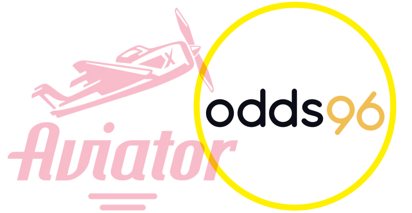 Logos of the Aviator game and Odds96 casino